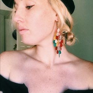 Mermaid scale earrings